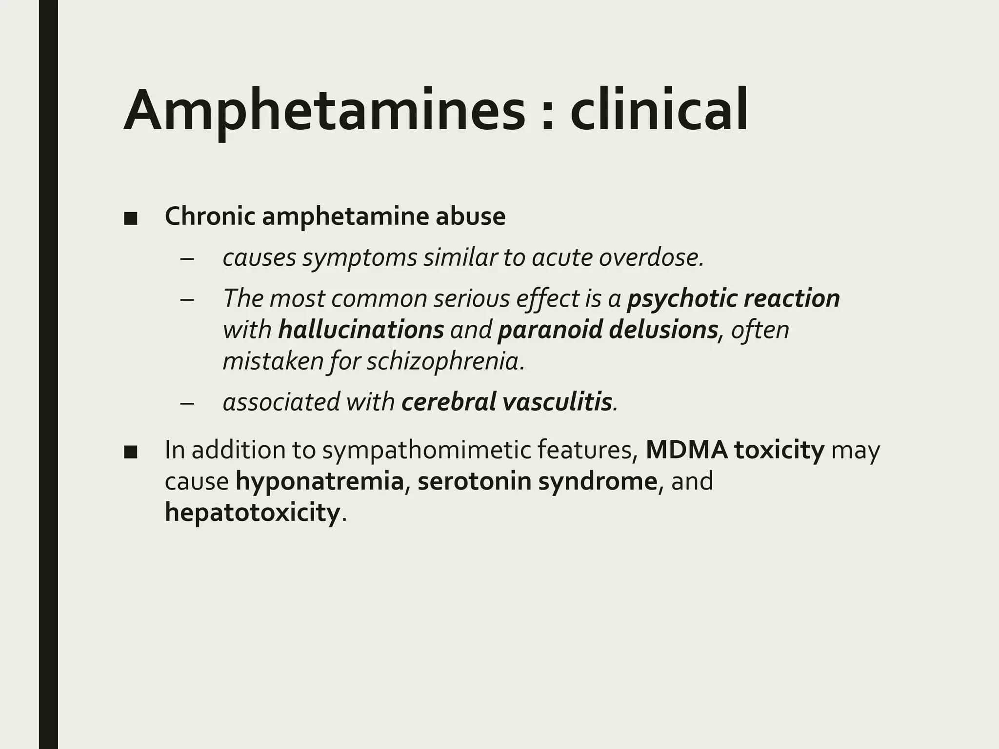 Drugs of abuse in pediatrics
