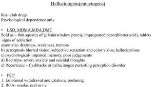 Entactogens Drugs of abuse.pptx............................... | PPTX