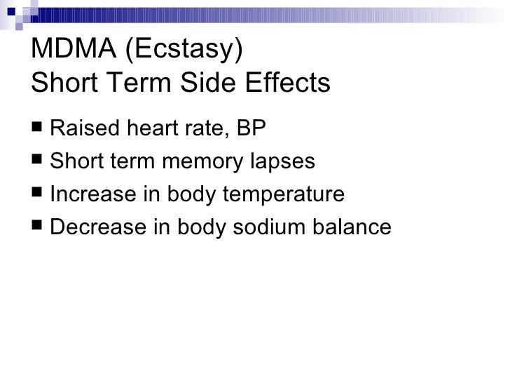 what are the side effects of mdma what are the side effects of mdma