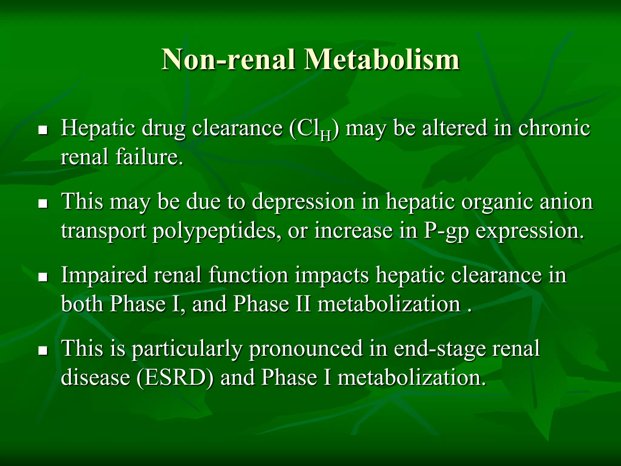 Drugs pharmacology in kidney disease | PPTX