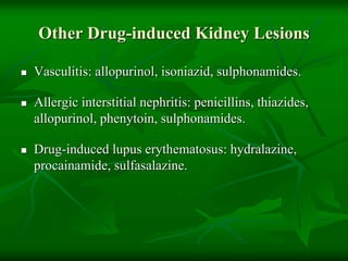 Drugs pharmacology in kidney disease | PPTX
