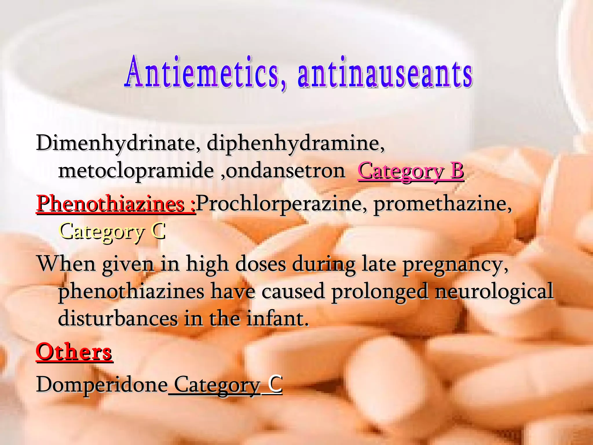 Drugs safety in pregnancy | PPT