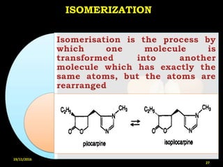 ISOMERIZATION
19/11/2016
27
 