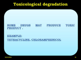 Toxicological degradation
19/11/2016 39
 