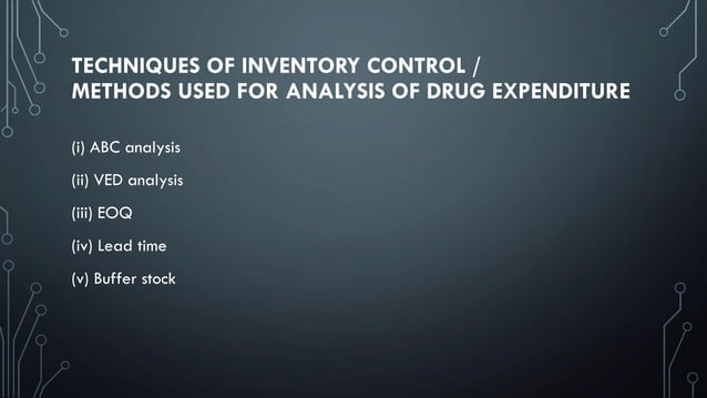 Drug store management & inventory control | PDF