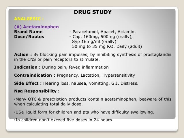 Drug study