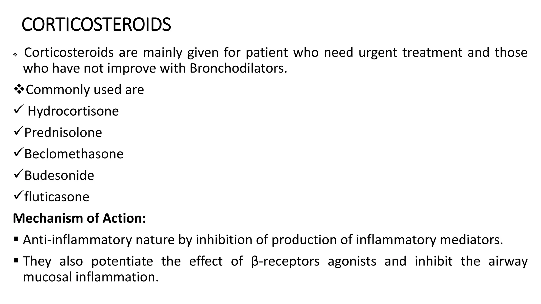 Structure and mechanism of action of Drugs for the treatment of asthma.pptx