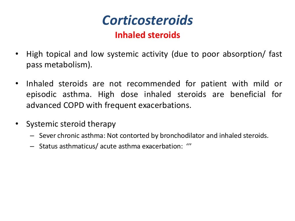 Drugs used in bronchial asthma
