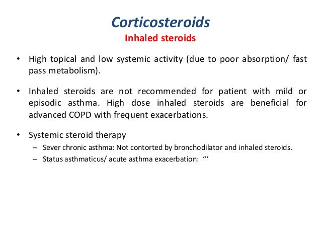 Drugs used in bronchial asthma