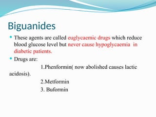 DRUGS USED IN DIABETES MELLITUS - Insulin Pharmacology with Glucose ...