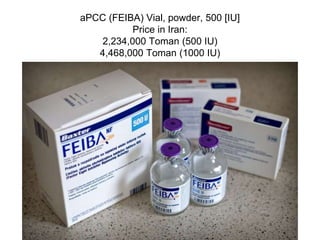 Drugs used in disorders of coagulation | PPTX