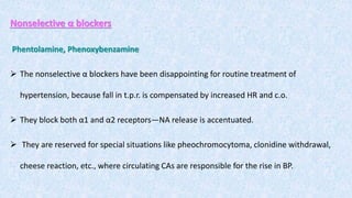 Drugs used in hypertension | PPTX