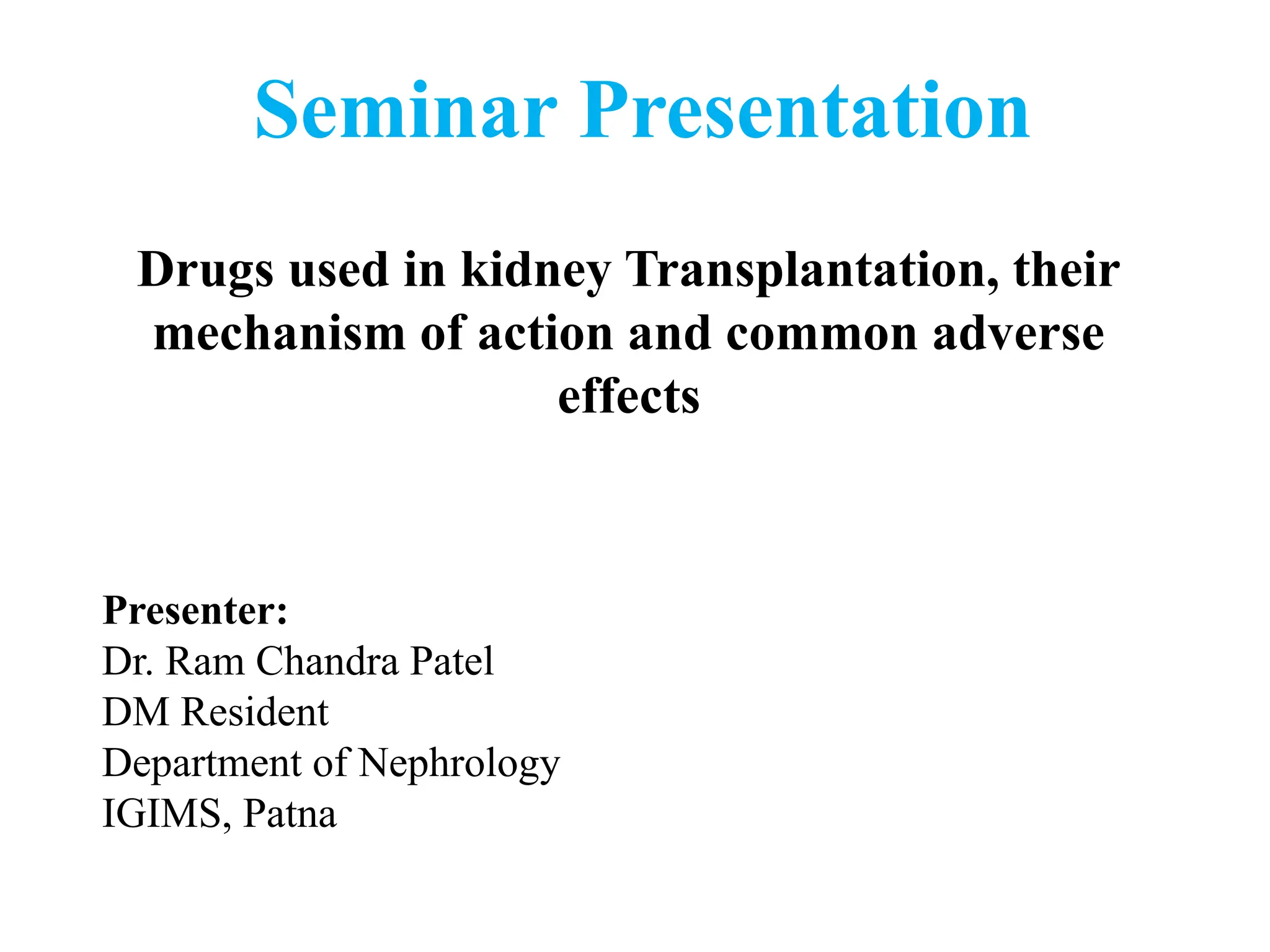 Drugs used in kidney transplantation 2.pptx