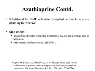 Drugs used in kidney transplantation 2.pptx