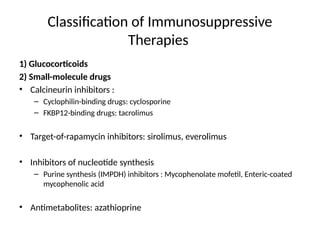 Drugs used in kidney transplantation 2.pptx