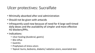 Drugs used to treat peptic ulcer disease | PPT