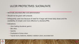 Drugs used to treat peptic ulcer disease | PPTX