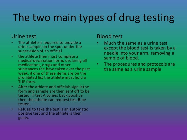 steroids of legal form in sport Drug testing