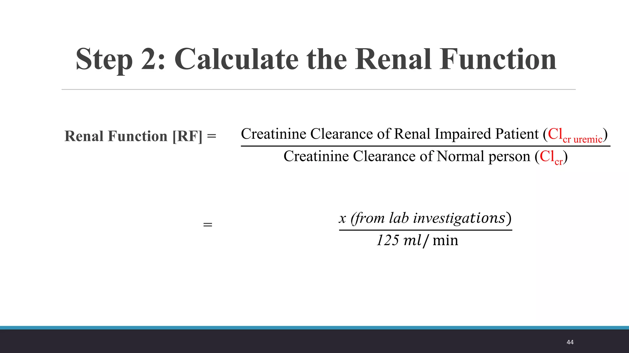 Dose Adjustment in Acute Renal Failure and Chronic Kidney Disease. | PDF