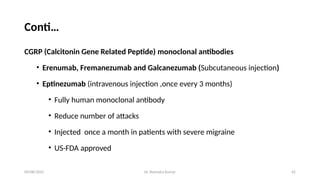 Drug therapy of migraine dr ravindra.pptx