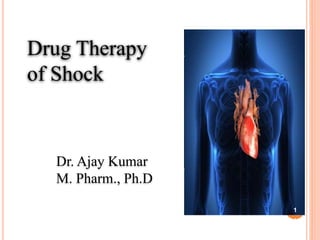 Dr.Ajay Kumar
1
Drug Therapy
of Shock
Dr. Ajay Kumar
M. Pharm., Ph.D
1
 