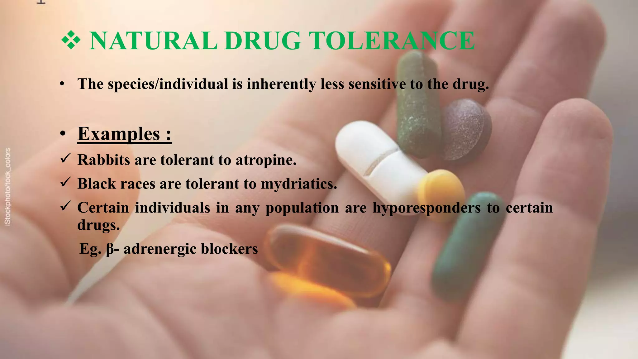 Which Of The Following Represents Drug Tolerance Drug tolerance & Intolerance | PPT