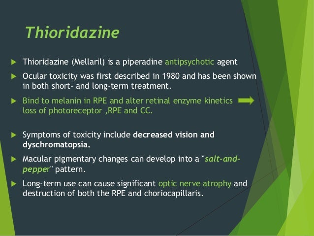 Thioridazine Mellaril Drug Study