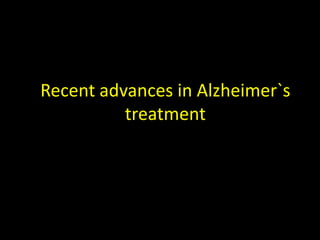 Drug treatment of alzheimers disease | PPTX