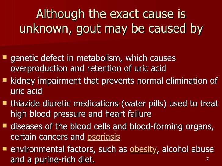Drug Treatment Of Gout
