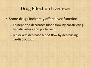 Drug use in hepatic and renal impairment | PPTX