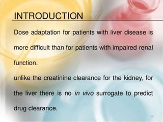 Drug use in hepatic and renal impairment | PPTX