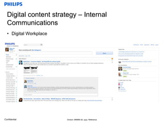 Digital content strategy – Internal CommunicationsDigital Workplace