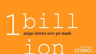 unique internet users per month
 