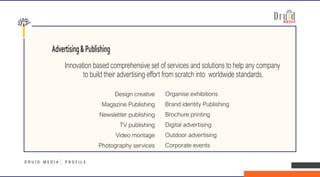 how to write a media profile, media profile brochure | PDF