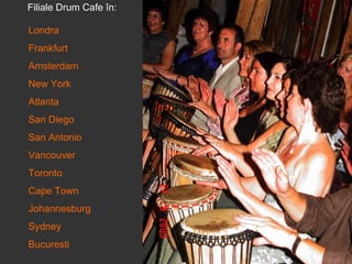 Londra Frankfurt Amsterdam New York  Atlanta  San Diego  San Antonio Vancouver Toronto Cape Town  Johannesburg Sydney   Bucuresti Filiale  Drum Cafe  în :  