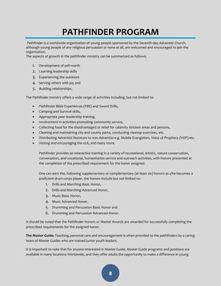 Pathfinder Drum Corps Guide | PDF