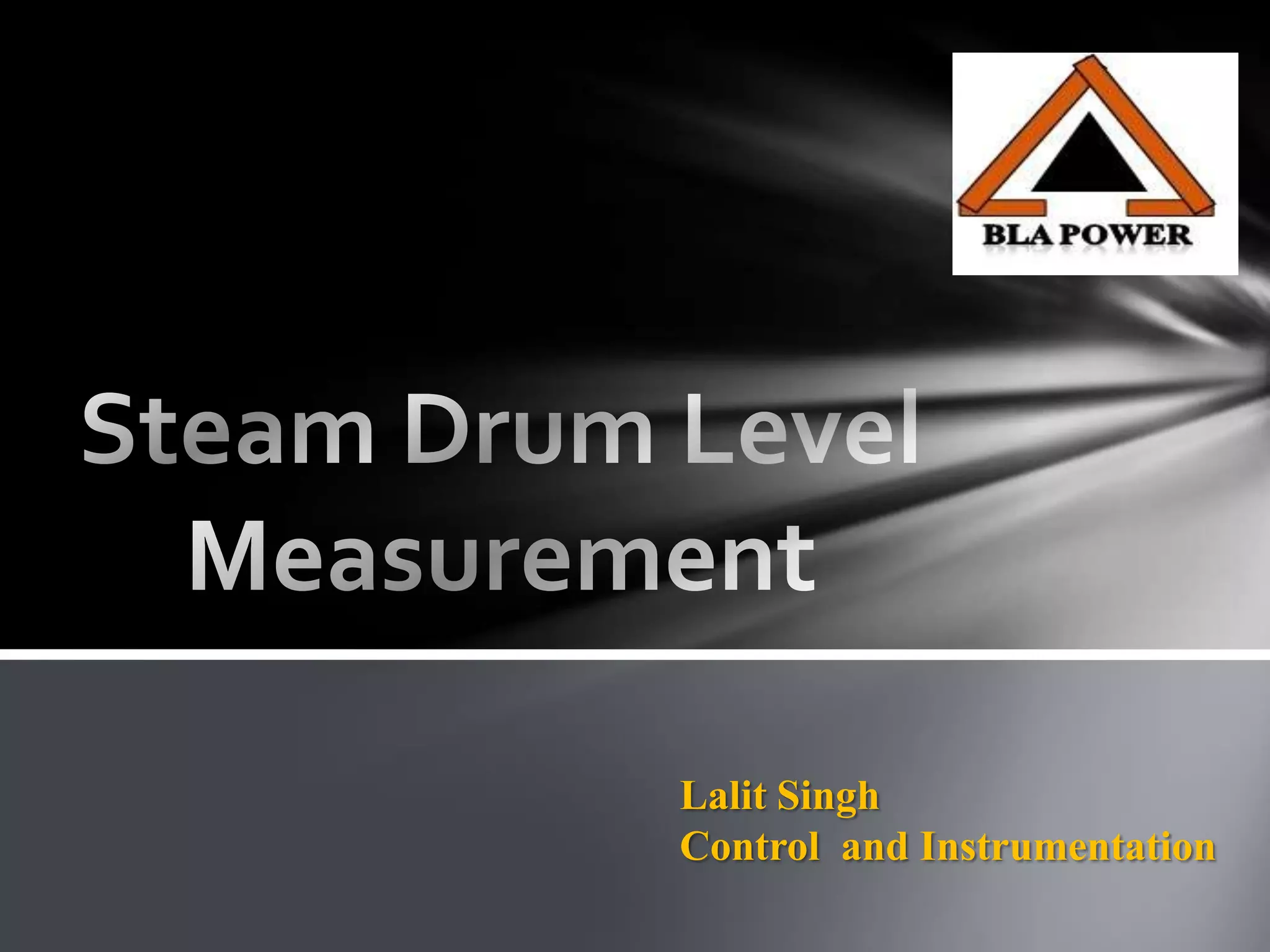 Drum level measurement PPT