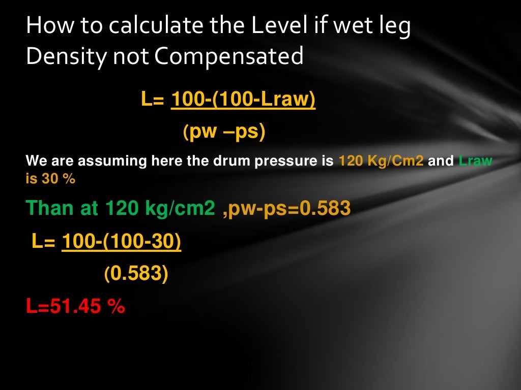 Drum level measurement