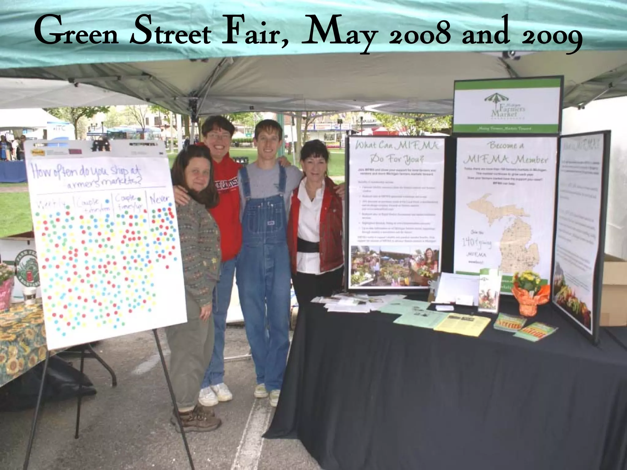 Green Street Fair, May 2008 and 2009
 