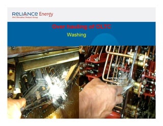 Over hauling of OLTC
Washing

 