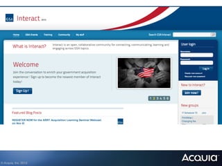 © Acquia, Inc. 2012.!
 