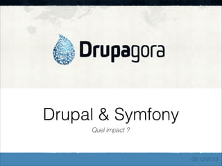 Drupal & Symfony
Quel impact ?

05/12/2013

 