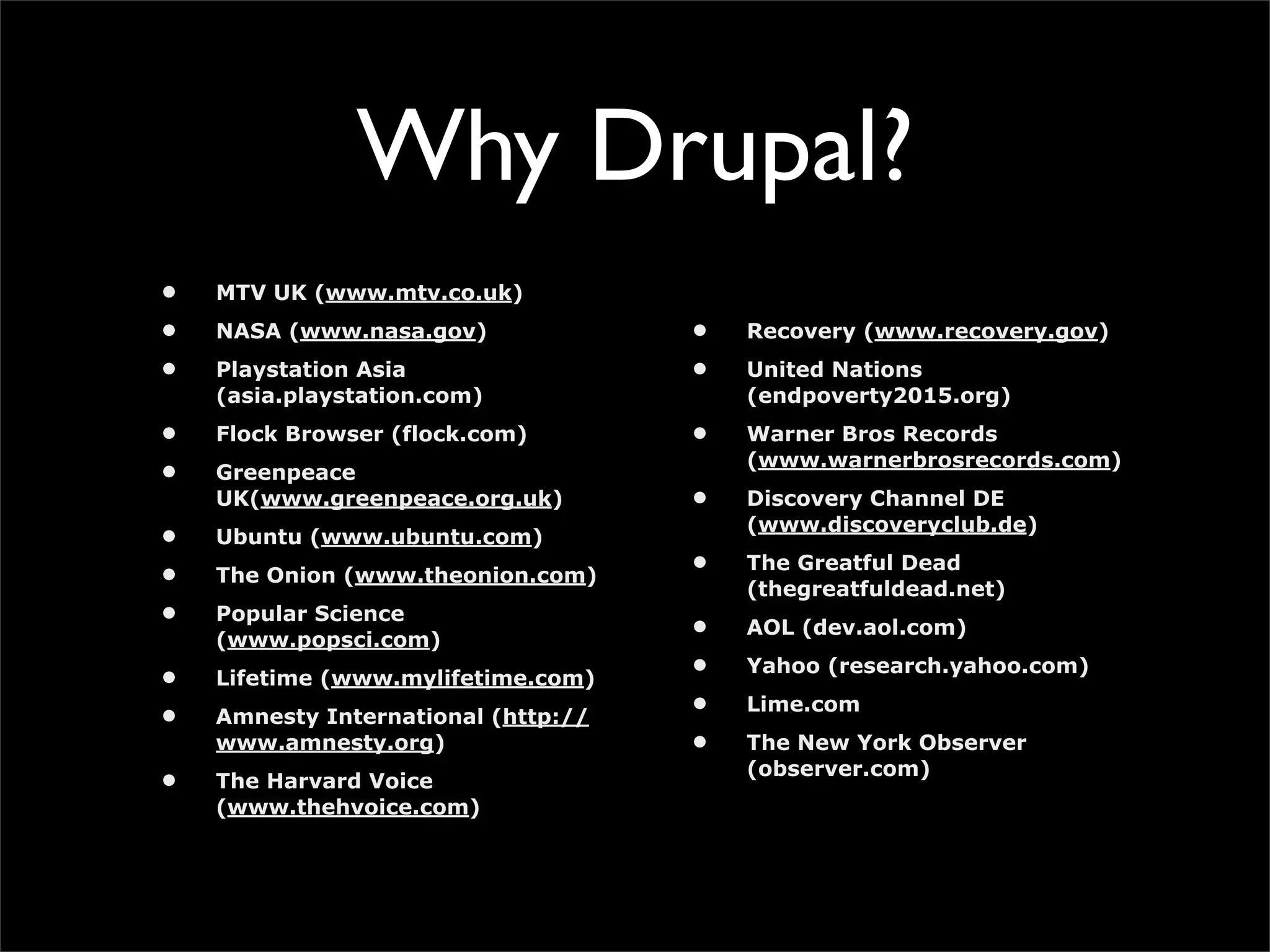 Darren Huckey on Drupal