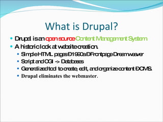 Introduction to drupal | PPT