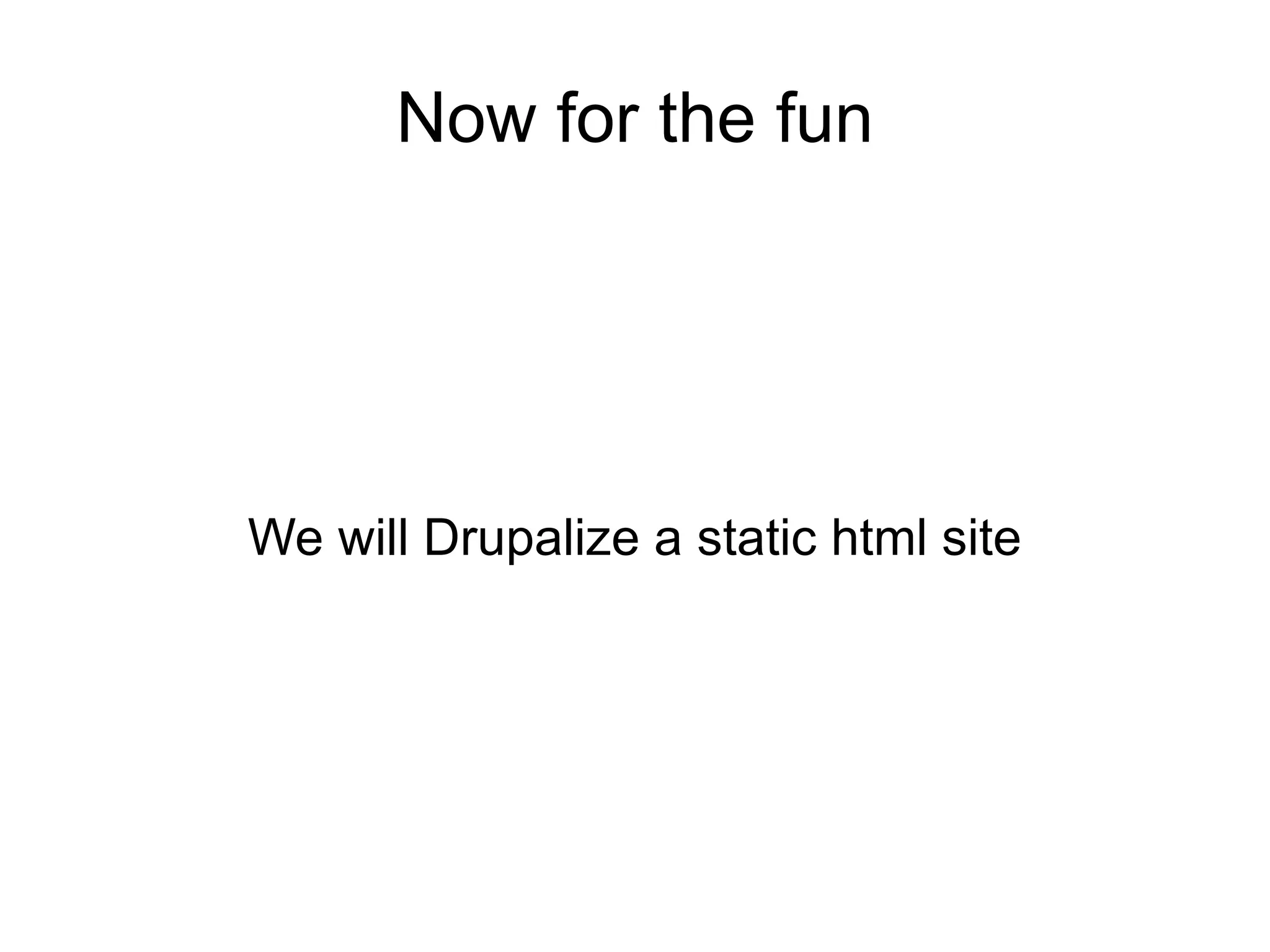 Sections Allows you to create sections 