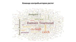 Команда контрибьюторов растет 
 