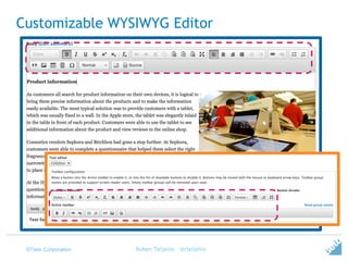 ©Tieto Corporation
Customizable WYSIWYG Editor
Ruben Teijeiro - @rteijeiro
 