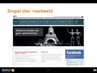 Drupal site: voorbeeld 
p. 13 
 