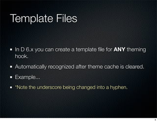 Drupal 6 Theme Functions