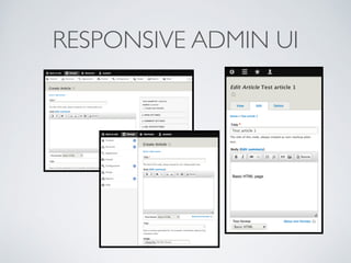 RESPONSIVE ADMIN UI
 